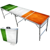 PARTYPONG 8-Foot Folding Beer Pong Table - Shenanigans Edition (Base Model)