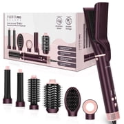 Dual Voltage Hot Air Styler, PARWIN PRO BEAUTY 7 in 1 Hair Styler with Air Straightener & Auto Wrap Curlers for Volumizi