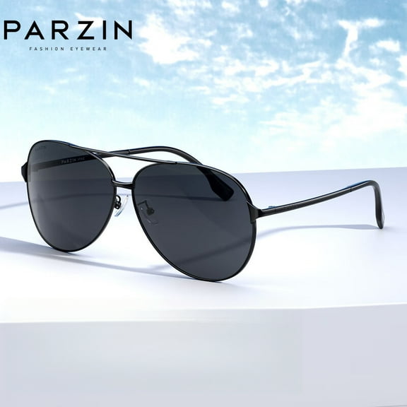 PARZIN Aluminum Magnesium Polarized Sunglasses for Men Fashionable Simple Sports Cycling Sunglasses Driver Driving Sunglasses for Men