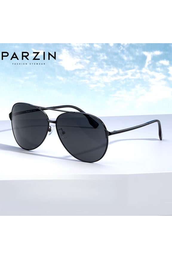 PARZIN Aluminum Magnesium Polarized Sunglasses for Men Fashionable Simple Sports Cycling Sunglasses Driver Driving Sunglasses for Men