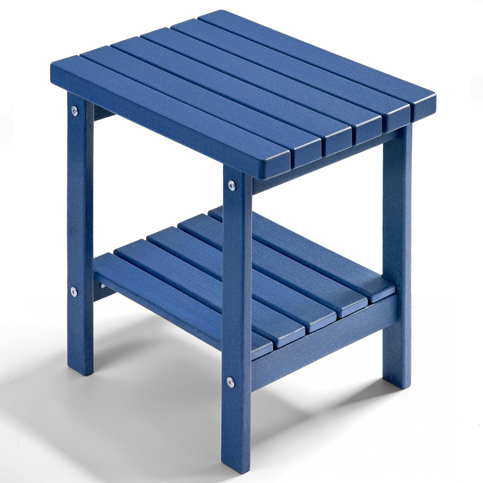 PASAMIC 2-Tier Adirondack Square Side Table, 17