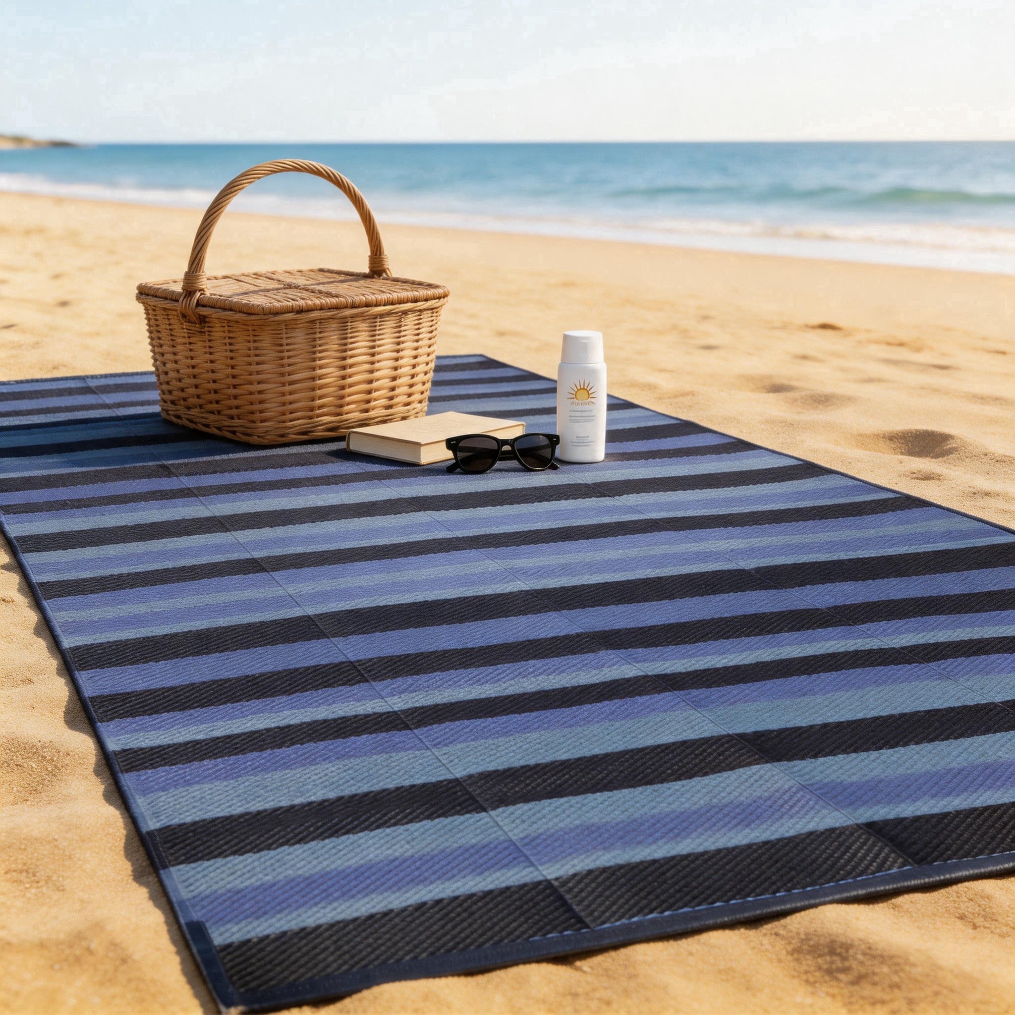 Straw Outside Rug PASAMIC 9x12 ft Outdoor Rug Waterproof, Reversible Plastic Straw Patio ...