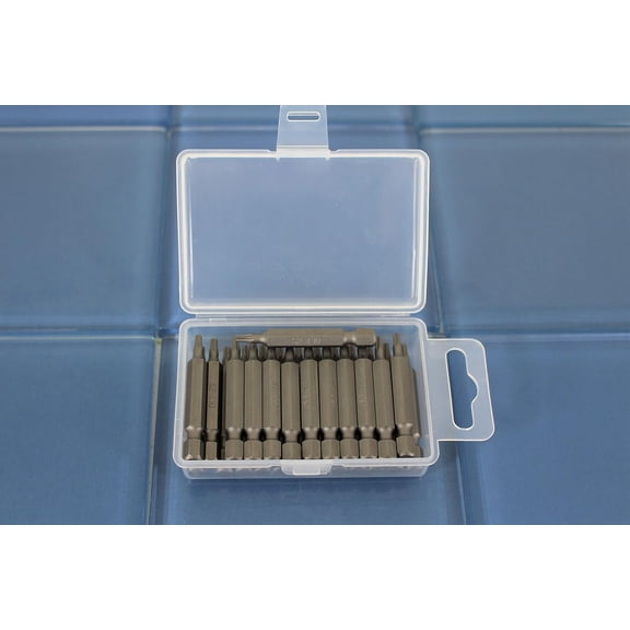 PASEJDO-25 pc T10 Torx 6 Point Impact Ready 2 Inch Length Screwdriver Insert Bits Hex Shank with Quick Release Slot