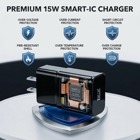 PASEJDO-Fast Charging Block for Samsung Android USB Wall Charger Plug Adapter Compatible with Samsung Galaxy S24/ S23 S22/ S21/ S20/ S10/ S10e/ S9 Plus/ S8 / Note 10/ Note 9/ Note 8/ LG G5 G6 G7 3Pac