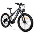 thumbnail image 1 of PASELEC 27.5" Fat Tire Electric Mountain Bike for Adults, 8-Speed Ebike, 48V 15.6Ah Built-In & Removable Battery, 5 Riding Modes, 60 Miles Long Range, Dual Hydraulic Brakes, Full Suspension, UL2849, 1 of 11
