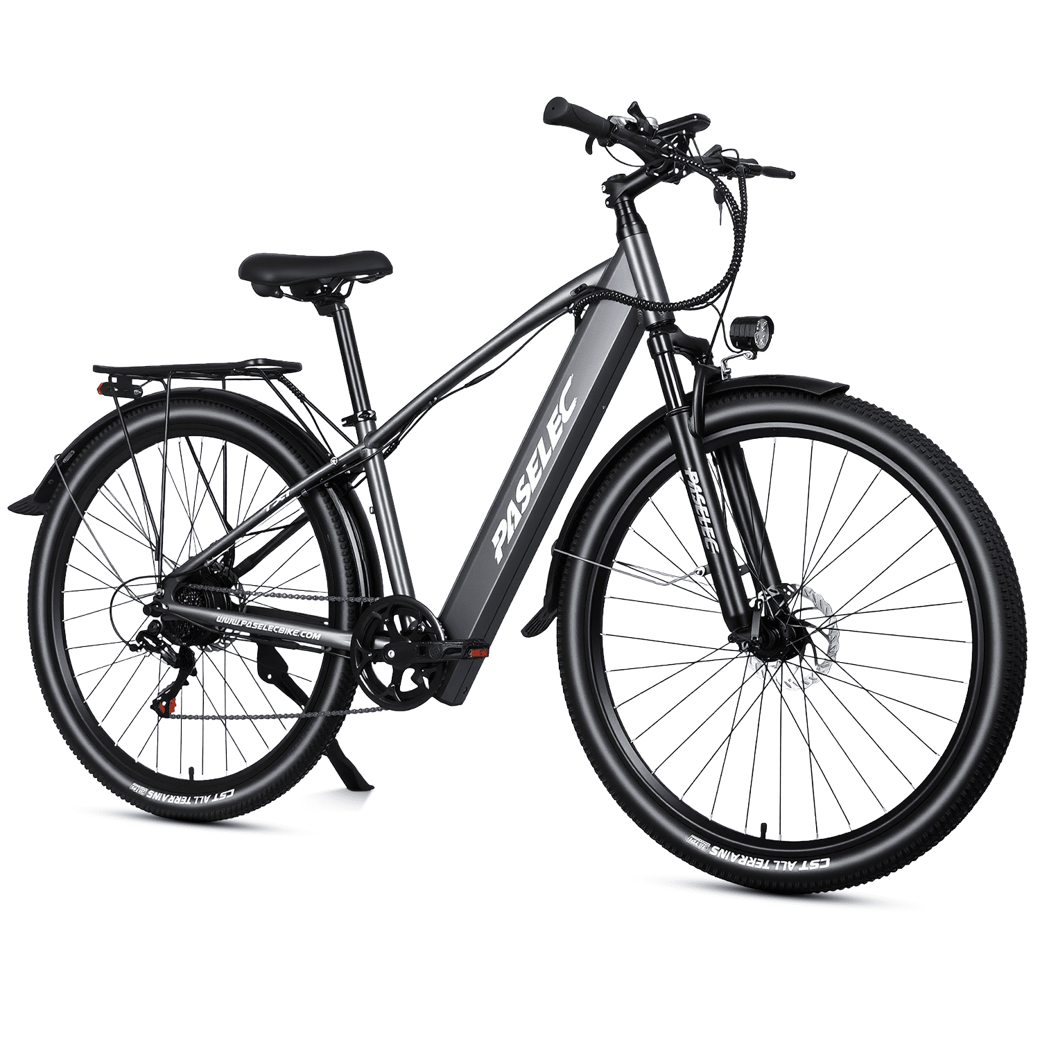 PASELEC 29" Electric Commuter Bike for Adults, 48V 16Ah Built-In & Removable Battery Ebike, 5 Riding Modes, 60 Miles Long Range, Dual Hydraulic Brakes, LCD, Lockable Front Suspension, UL2849