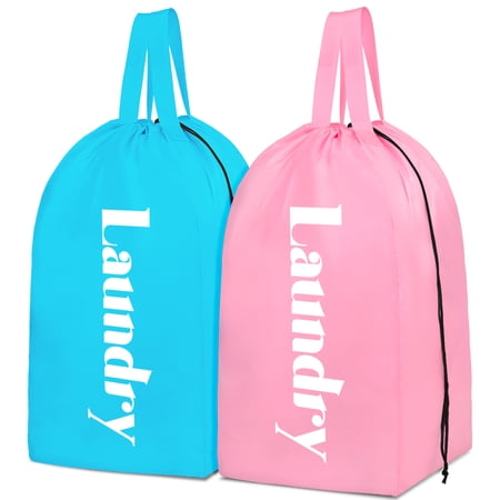 PASHOP Breathable Laundry Bag, Pink & Blue, 2 Pack