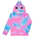 thumbnail image 1 of PASHOP Girls Hoodie Kids Jacket Zip Up Sweatshirt Rainbow Unicorn Clothes with Pockets, 1 of 5