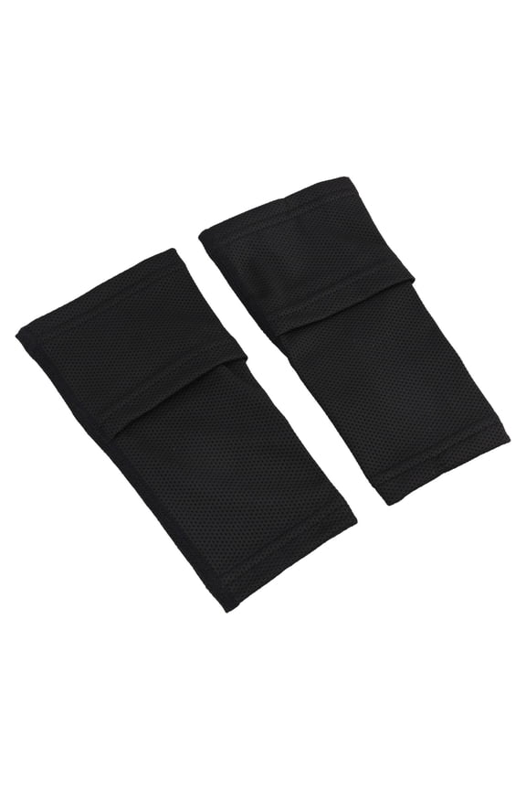 1 Pair Football Shin Guards Double-Layer High Elastic Silk Football Socks Bottomless Sock With Insert Pockets Protective Gear