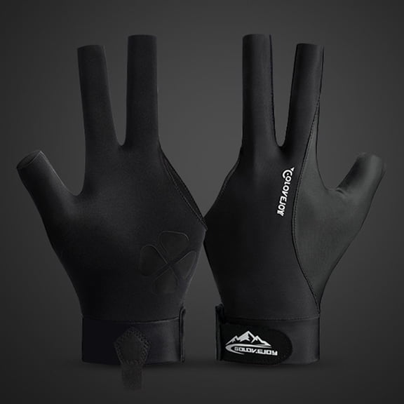 PASILI 1Pc Single Snooker Billiard Cue Glove Left Hand Pool Three Finger Open Glove