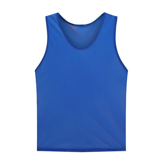 PASILI 1Pcs Football Vest Jerseys Sport Training Bibs Mesh Vests Loose Basketball Cricket- Sport Vest Breathable Team Training-