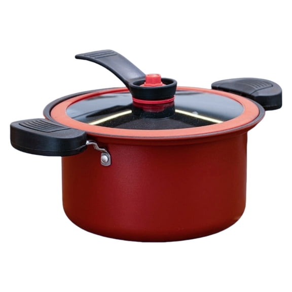 PASILI 3.5L Small Vacuum Pressure Stainless Steel Non-Stick Cooking Pots Stew Pot