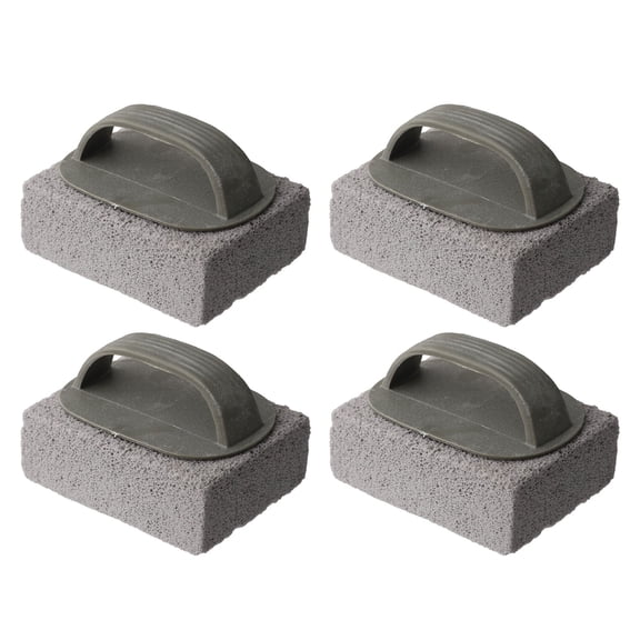 PASILI 4 Pack Bbq Grill Cleaning Bricks With Ergonomic Handle And Pumice Stone