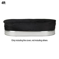 PASILI 4Ft/6Ft/8Ft Bathtub Cover Pool Hot Tub Cover Oval Reservoir Ice Bath Cover Tank Cover Oxford Cloth Waterproof Tank Pool Cover