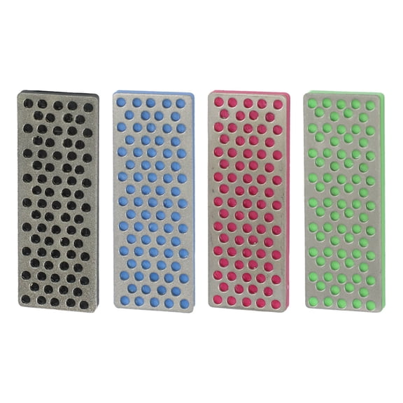 PASILI 4Pcs File Edge Polishing- Tools 70X25X4.4Mm Snowboard- Ski Edge Bevel Tuning Ski Wax Kit File 240/360/500/1000 Grit