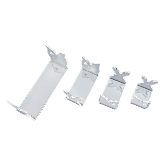 PASILI 4Pcs Fishing Lure Display Holder Fishing Lures Easels Acrylic Clear Baits Holder Display Stand Fishing Tackle Accessories