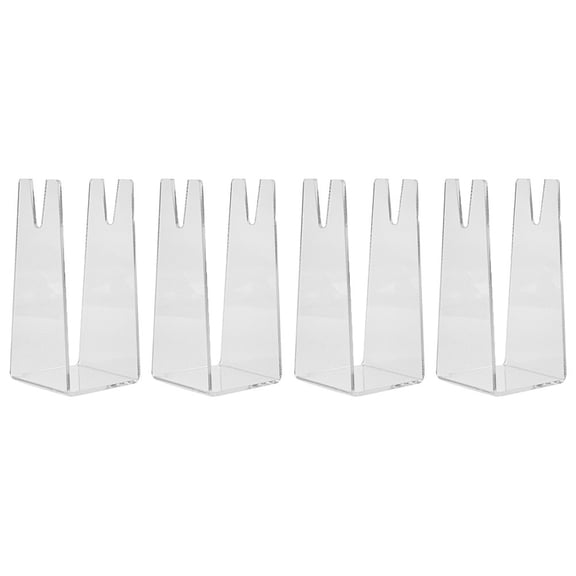 PASILI 4Pcs Table Tennis Bat Holder Gewo 4Pcs Display Stand 13X6.3X6Cm Acrylic Racket Holder Suitable For Sports Store