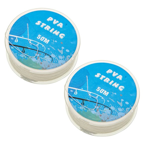 PASILI 50M Pva Water Soluble White Fishing Bait Line 8 For Braided Dissolve Sealing Bag Water Dissolving For Braided Pva String
