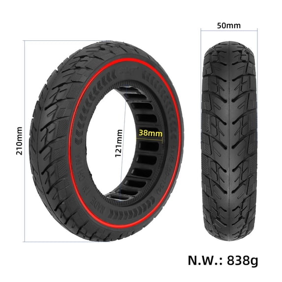PASILI 8.5 Inch 8 1/2*2(50-134) Solid Tyre For Vsett 9&9+/Zero 9 Electric Scooters Pneumatic Tires Folding Scooter Electric