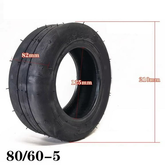 PASILI 80/60-5 Thickening Tubeless Tire For Go-Kart Front Wheel Accessories