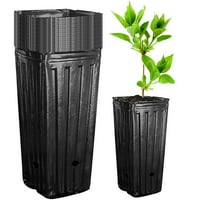 PASILI Brand New For Indoor Outdoor Plants Nursery Tree Pot Plant Container 10*20*10Cm 20 Pcs 7.8 Inch Plastic Reusable