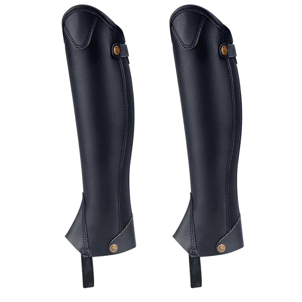 PASILI Comfortable Equestrian Leg Protection Leather Equipment Horse Riding Boots Equestrian Leg Guards Comfortable Riding Experience