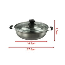PASILI Dual Handle Design On Heavy Duty Stainless Steel Cooking Pot For Safety