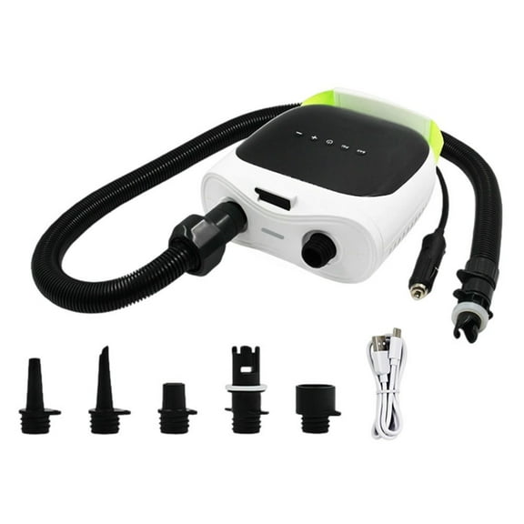 PASILI Electric Air Pump 20Psi Lithium Battery Wireless Inflation Pump With 6 Nozzles For Paddle Board Boat Mattres Accessories