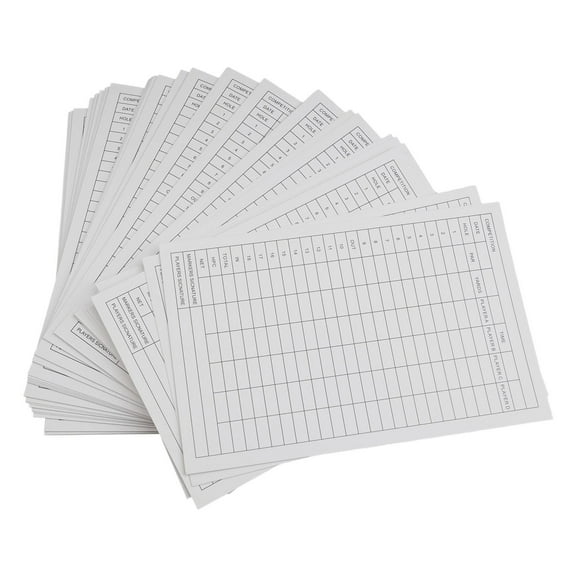 PASILI Essential Pack Of 40 Golf Scorecards Ideal For Players And Club Members