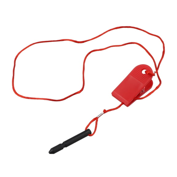 PASILI Exercise Equipment Key Stop Switch Treadmill Use Plastic Material 1 Meter Rope Length 20G Weight 60*8*8Mm Cylinder