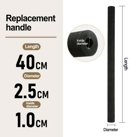 PASILI Fishing Rod Grips 45/50Cm Eva Comfortable Anti Slip Pole Handle Grip Fishing Rod Repair Replacement Accessories