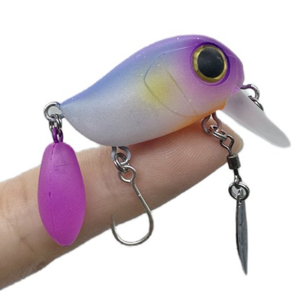 PASILI Fishing Tool For Anglers 30Mm Length Fishing Lure Bright Colors Floating Minnow Life-Like Lightweight Swimming Action
