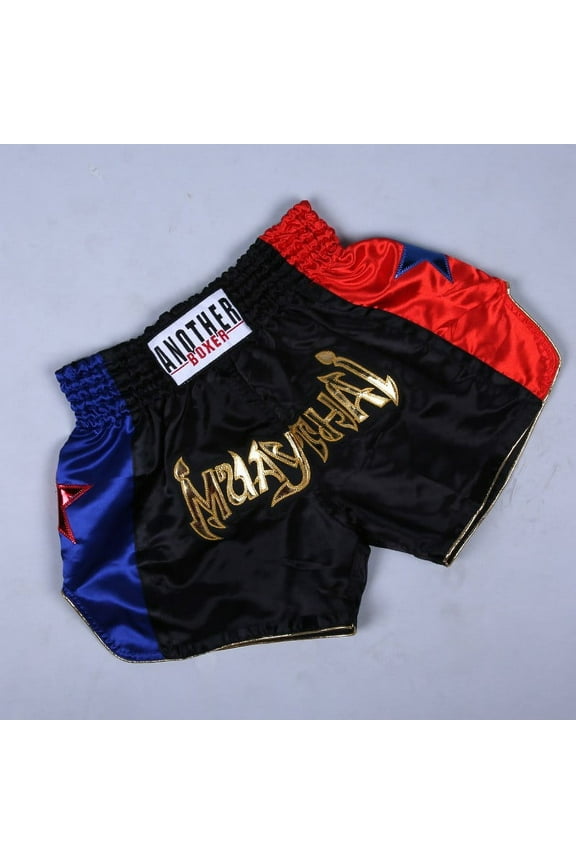 For Kids & Adults Muay Thai Shorts Boxing Embroidered Martial Art Clothing For Muay- Thai- And Taekwondo- Training