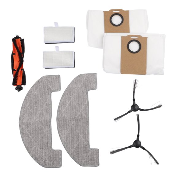 PASILI For MONSGA MS1 MAX Robot Vacuum Replacement Accessory Pack / Spare Parts Set / Main Brush / Mop Cloth / Filter / Bag /Side Brush A