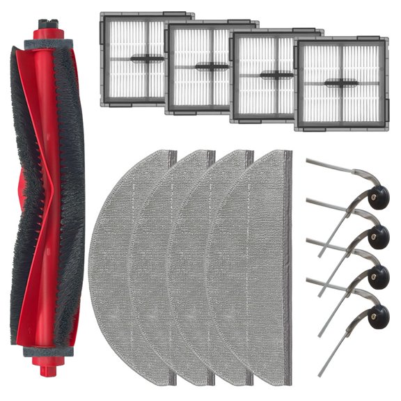 PASILI For Roborock Q10 X-5 / Q8 Max Pro / Q10 PF+ Main Side Brush Filter Mop Cloth Vacuum Cleaner Accessories Spare To Replace
