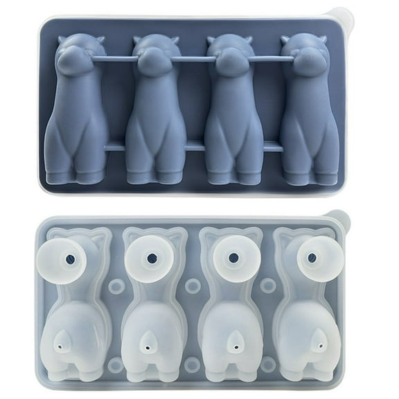 PASILI Fun Alpaca-Shaped Ice Tray With Lid And Funnel - Perfect For Parties & Drinks!