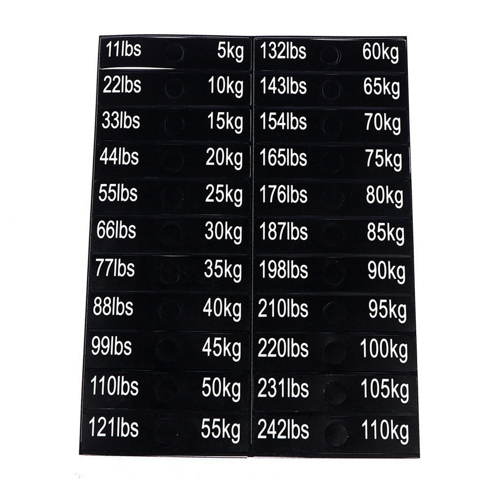 Weight Class Sticker PASILI Gym Stickers For Weight Identification On Machines Compact Size ...