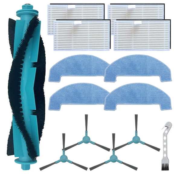 PASILI Main Side Brush Filter Mop Cloth Kit For-Ultenic D10, For-MONSGA MS1-Max, For Q8/Q8Max, For-Lubluelu L15, For-Trouver E10 Part