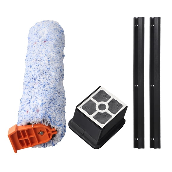 PASILI Main Side Brush Filter Mop Cloth Rubber Scraper Kit For ILIFE For W90 Cordless Vacuum Cleaner Accessories/ Plastic Nylon