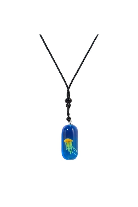 Marine Life Glow In The Dark Jellyfish Jewelry Fun Necklace For Divers