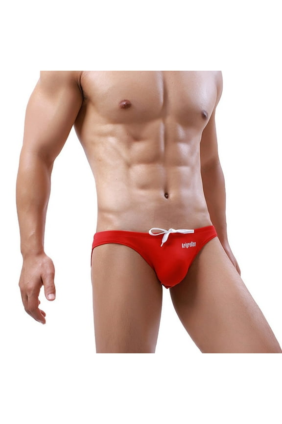 Men\\\\\\\\\\\\\\\'S Brief Cut Low Rise Bikini Brief Swimming Trunks Swim Brief Beach Wear Stretch Breathable Shorts Underwear Men
