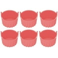 thumbnail image 1 of PASILI Multifunctional Silicone Ramekins 6 Pcs Baking Cups For Air Fryer Perfect For Muffins And Egg Dishes Non Design, 1 of 6