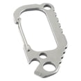 thumbnail image 1 of PASILI Outdoor Carabiner D-Ring Key Chain Clip Hook Mountaineering Climbing Buckle Multi-Functional Stainless Steel Spring Key Chain, 1 of 8