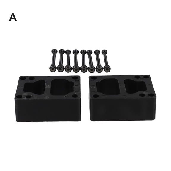 PASILI Outdoor Skateboard Parts 30Mm Gasket Double Rocker Longboard Riser Pads 10 Pcs/Set 53Mm Bolts Accessories Black