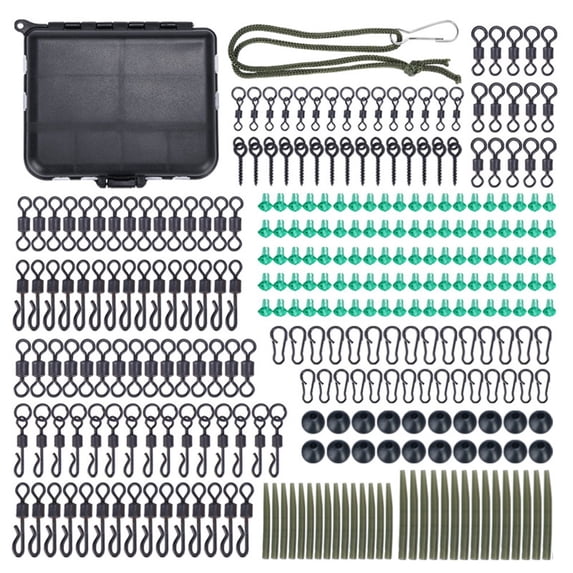 PASILI Portable 301Pcs Carp Fishing Gear Set Designed For Freshwater And Saltwater Use