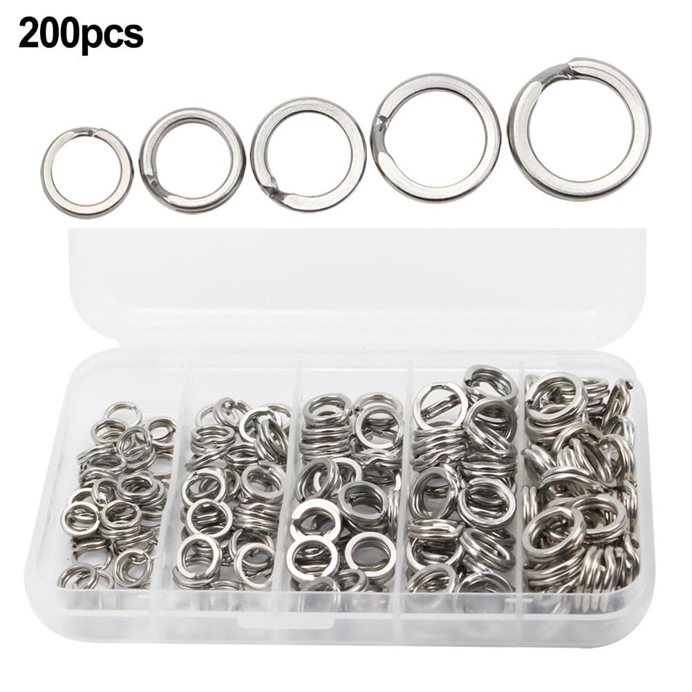 PASILI Premium Stainless Steel Split Rings For Lures And Fishing Gear ...