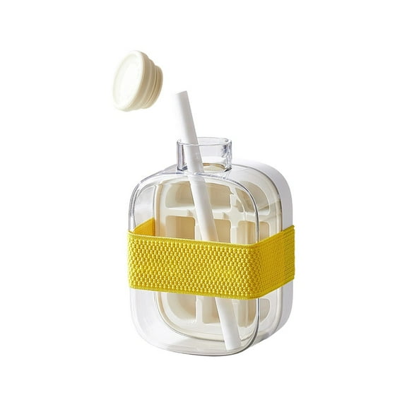 PASILI Press Type Ice Cube Maker 500Ml Ice Creation Tool With Straw And Strap