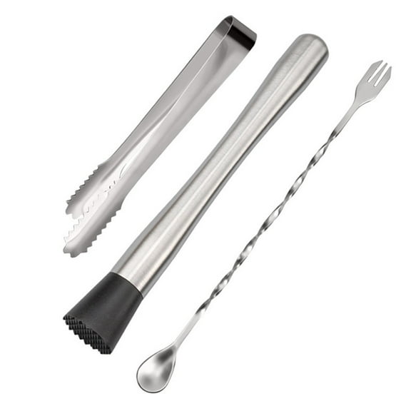 PASILI Professional Grade 8 Inch Cocktail Muddler And Mixing Spoon: Essential Barware