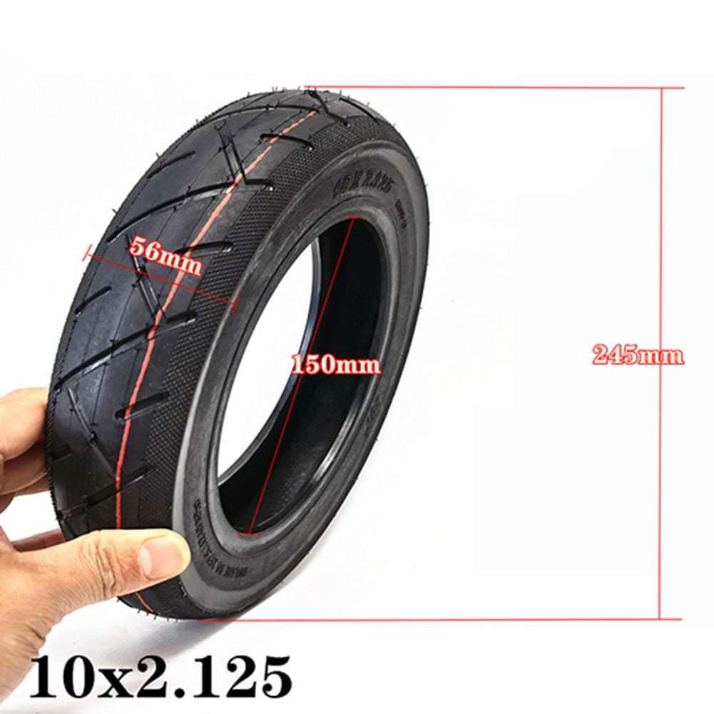PASILI Reliable Grip And Traction With 10 Inch Electric Scooter Tubeless Tire 10X2 125 Front Rear Wheel Tyre Black Color