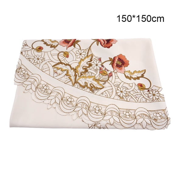 PASILI Round Table Cloth Pvc Waterproof Oil-Proof Tablecloth Tea Coffee Table Cover For Wedding Party Decor Diameter 83/150/175Cm
